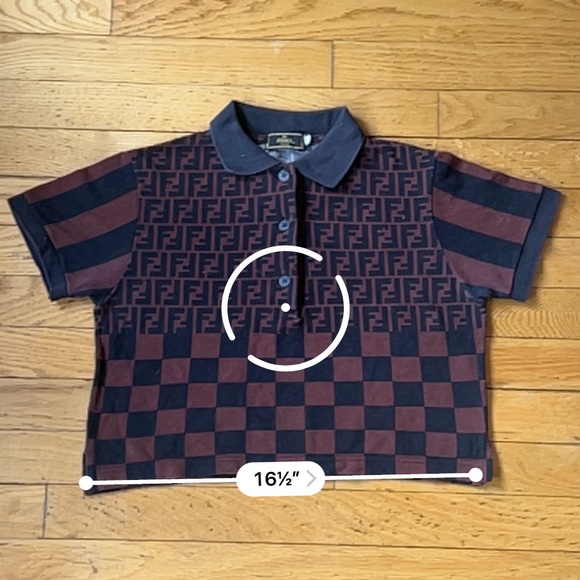 FENDI MARE Vintage 90s FF Zucca Polo - Picture 11 of 15